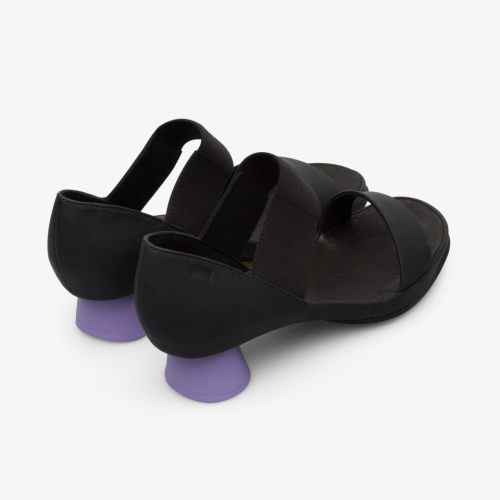 Camper Alright Womens Heeled Sandals US-38825 Black Factory Outlet